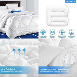 Tekamon All Season King Comforter Soft Quilted Down Alternative Duvet Insert Wit  eBay