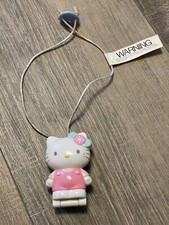 Sanrio HELLO KITTY Locket Necklace w/Photo Holder McDonald's Happy Meal Toy 2002