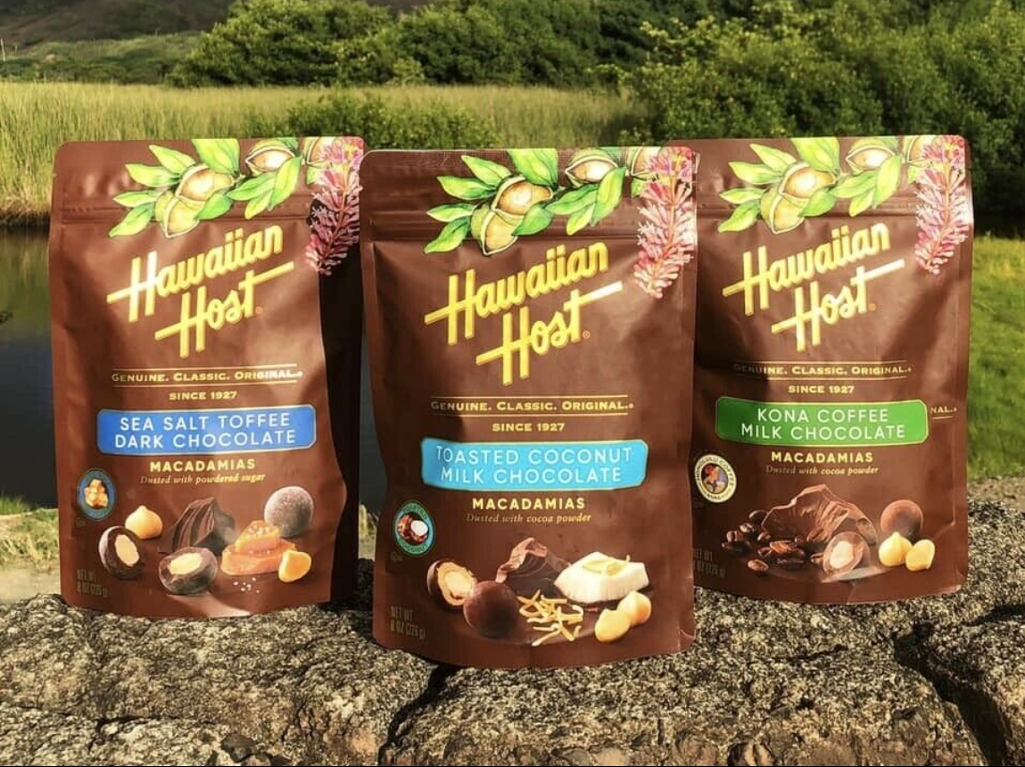 HAWAIIAN HOST ~ PARADISE COLLECTION ~ Chocolate Covered Macadamia