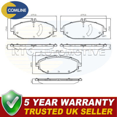 Comline Front Brake Pads Set Fits Mercedes E-Class 2016- C-Class 2013-