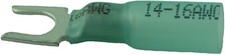 Hillsdale 40162 Heat Shrink 16-14 Gauge #10 Block Spade 100 Pack Made in the USA