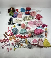 MIXED BARBIE AND OTHERS FASHION DOLL CLOTHING USED CLOTHES TLC JUNK LOT FOR PLAY