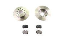 VAICO Bremsensatz, Scheibenbremse Hinterachse u.a. für AUDI, SEAT, SKODA, VW