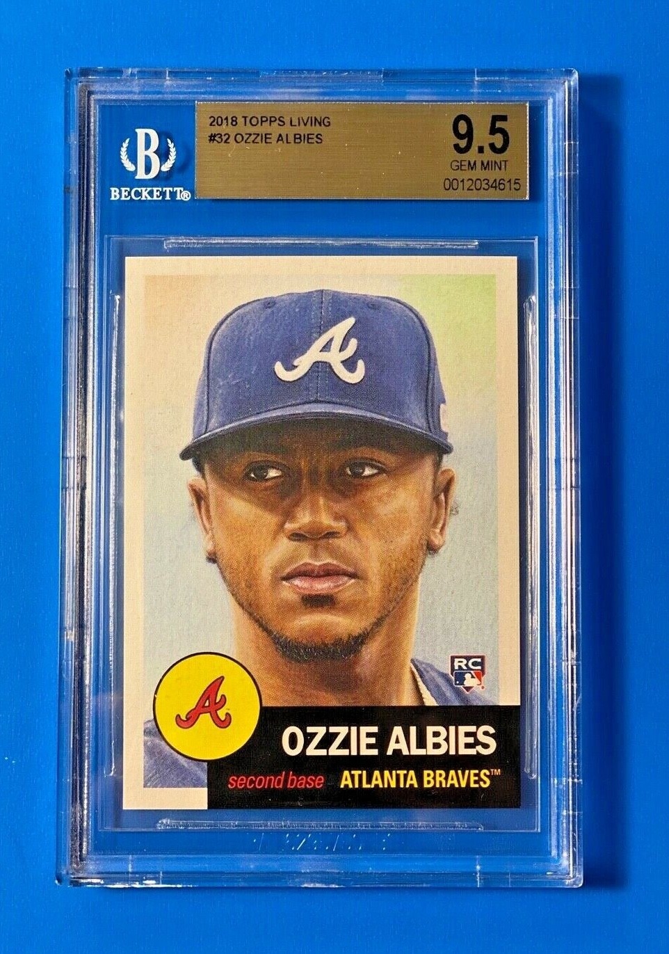 OZZIE ALBIES ROOKIE 2018 Topps Living #32 BGS 9.5 Gem Mint Atlanta Braves