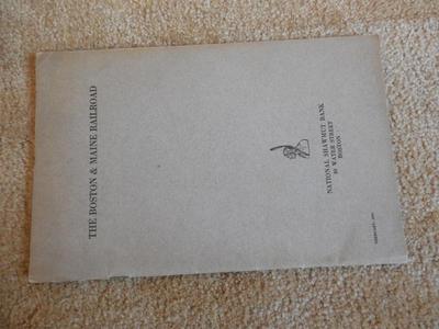 Vintage 1916 Boston & Maine Railroad Nationale Shawmut Bank MA Finanzbuch