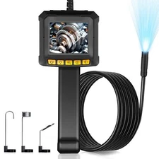 Moman Endoscope Camera with Light 1080P HD Inspection Camera 2.4" IPS Screen
