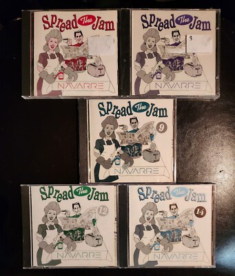 6 CD Lot Spread The Jam 4 6 9 11 12 14 Spread Navarre Promo (Some New & Sealed)