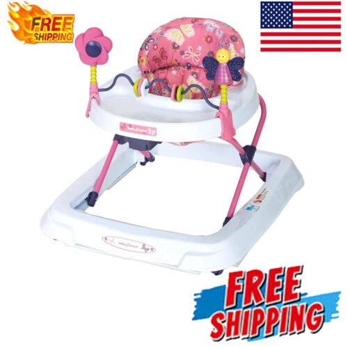 Adjustable Baby Walker Activity Multi-directional Wheels Removable Toy Bar Hot