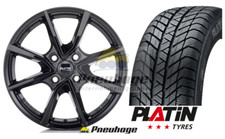 Winterräder Peugeot 2008II(U)+ Elektro16" Zoll schwarz Platin6,5x16 4x108