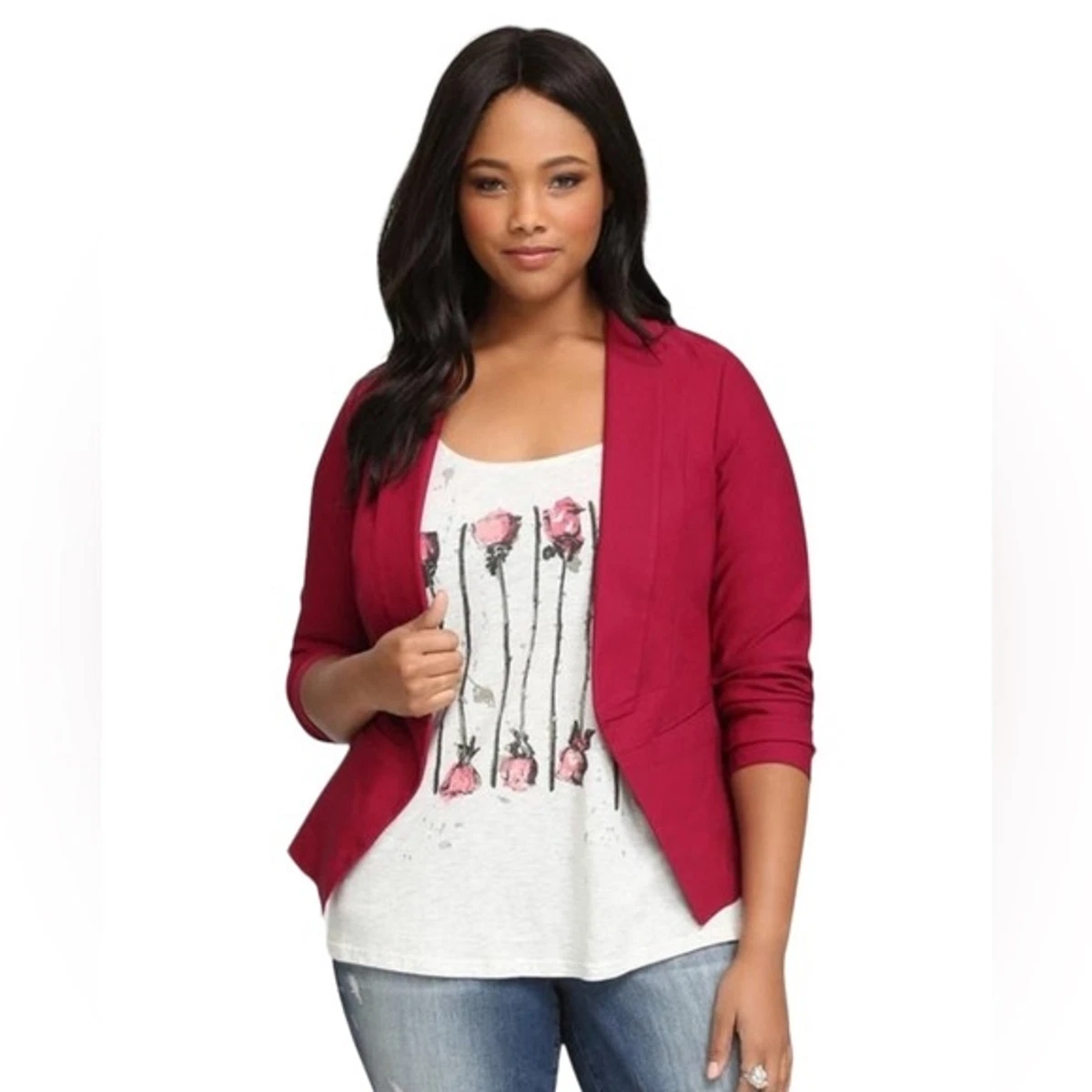 Torrid red blazer clearance