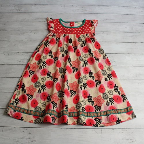 Matilda Jane Girl's Floral Dress Size 10 Flutter Sleeve Cats