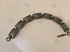 Vtg 1930s COPPER THUNDERBIRD LINK BRACELET ~COSTUME JEWELRY