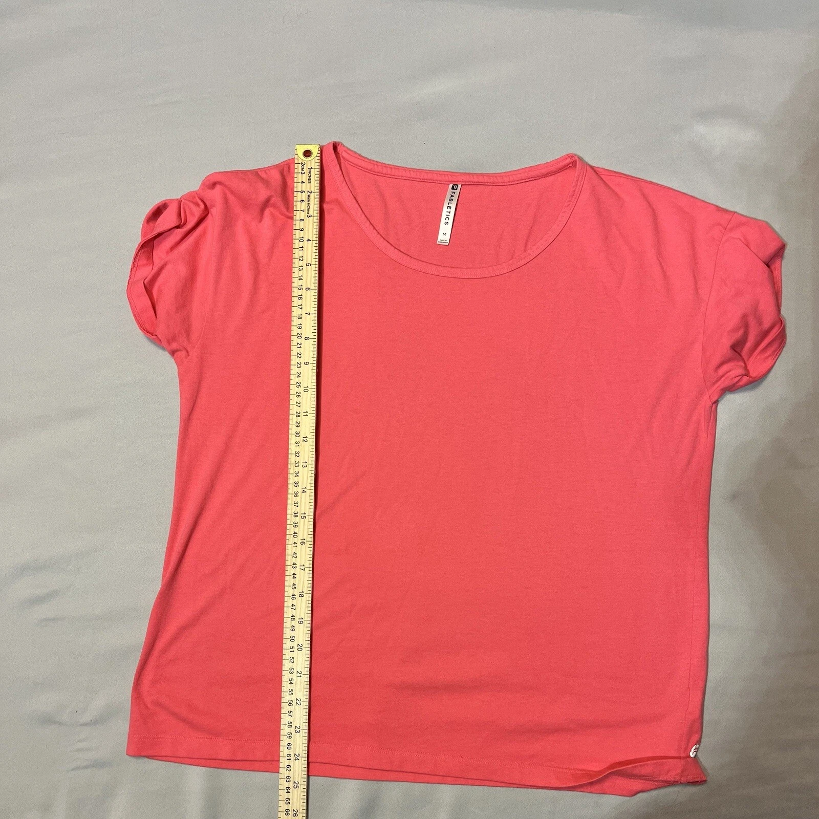fabletics crew neck active athleisure workout exercise shirt