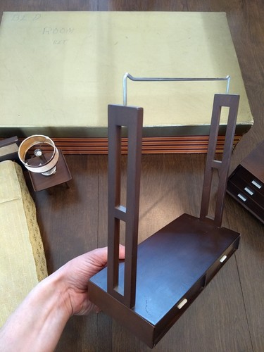 Vintage Mattel Modern Pre Barbie Holz Möbel Schlafzimmer Set Mid Century Japan - Bild 13 von 24