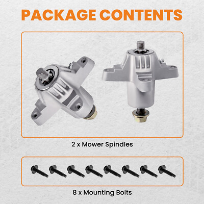 2 xSpindle Assembly For MTD 618-0138,618-0142,918-0138,918-0142,38