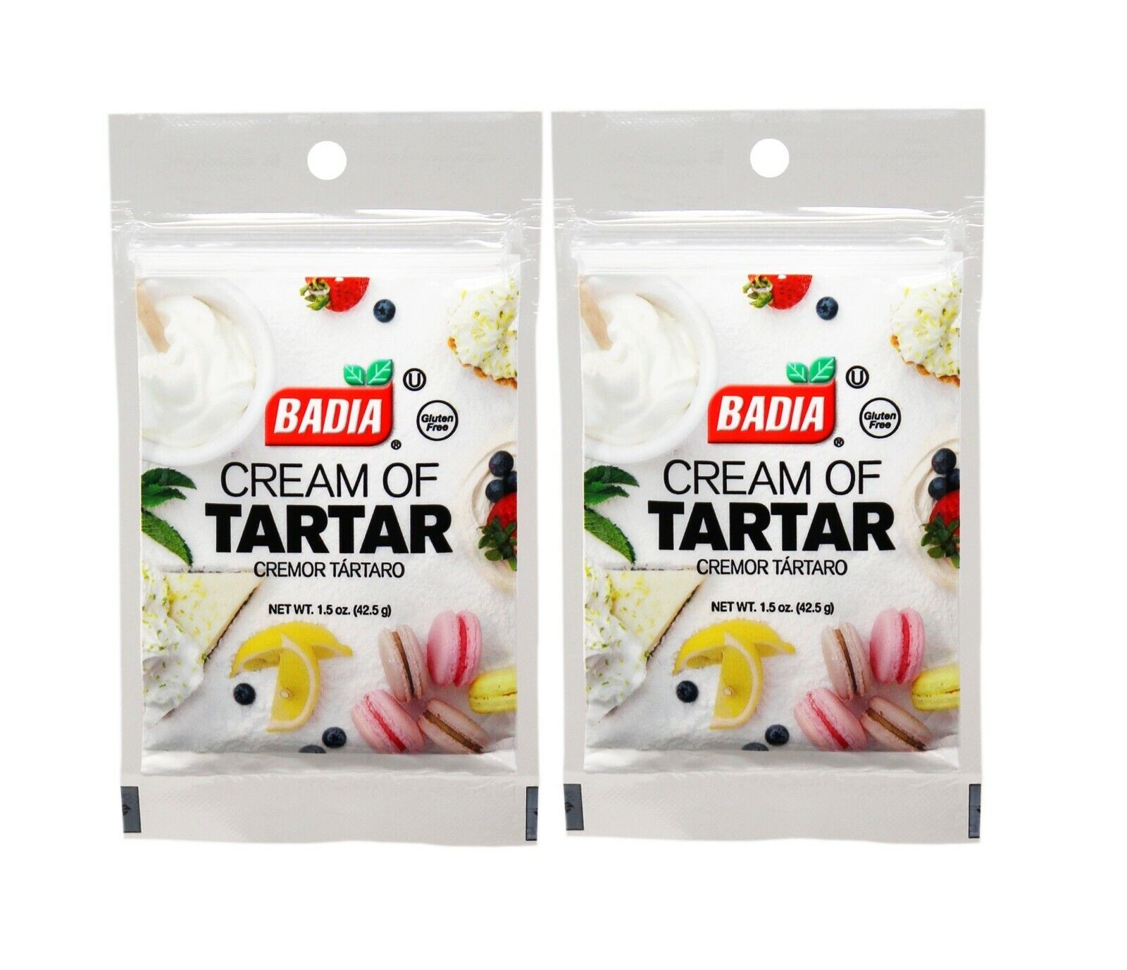 2 Bags Badia Cream of Tartar/Powder/of/Cremor/de/Tartaro/Gluten Free/1.5oz EA