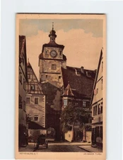 Postcard Weisser Turm Rothenburg Germany