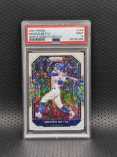 2021 Panini Prizm Mookie Betts SSP White Donut /5 PSA 9 MINT Pop 1 None Higher