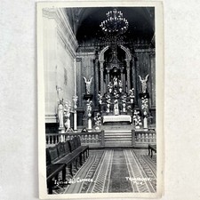 RPPC Tehuacán Puebla Iglesia El Carmen Vintage México Postal Iglesia Interior