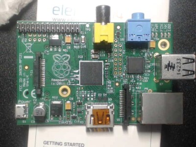 Raspberry Pi Model B Rev. 2 (original), with case