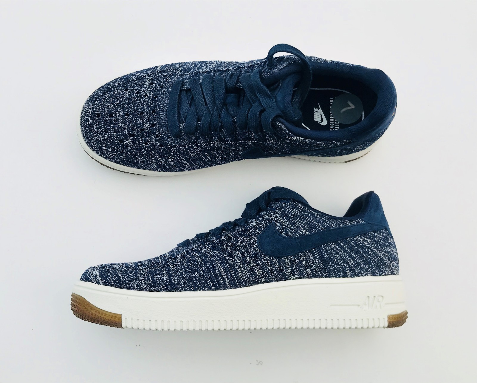 nike air force 1 flyknit mujer azul