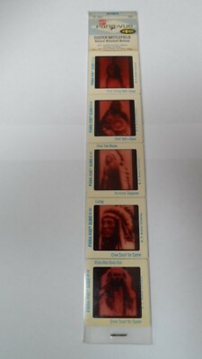 5 Vintage Gaf Pana-Vue Slides Custer Battlefield NM Montana Native Americans
