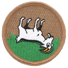 Fainting Goat Patrol Patch - 2" Round Embroidered Patch