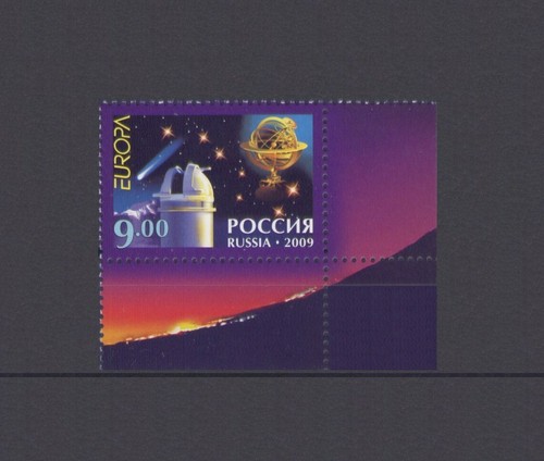 RUSSLAND, EUROPA CEPT 2009, ASTRONOMIE mit MARGEN, MNH