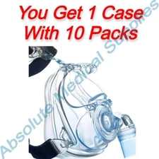 *10-Packs* Vyaire AirLife Full Face Mask Anti-Asphyxiation Valve Medium NIV043M