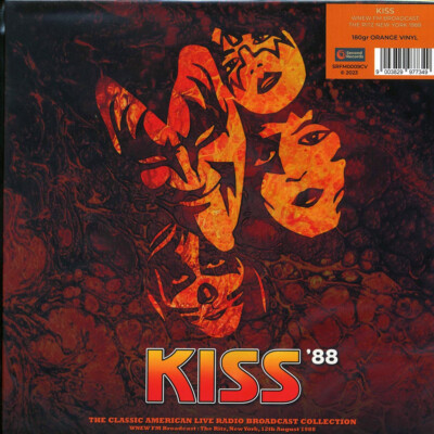 RARE KISS RECORD ALBUM ''AT THE RITZ 1988'' ORANGE COLOR VINYL,  STILL SEALED