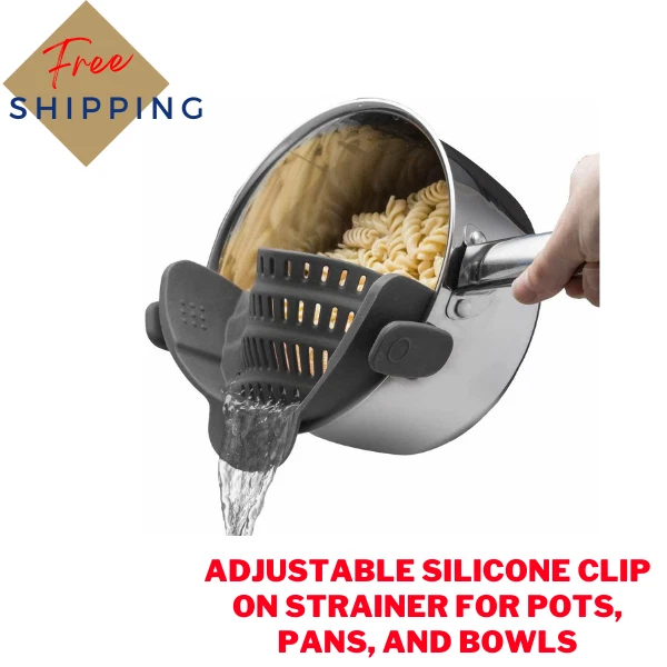 Kitchen Gizmo Snap N Strain Pot Strainer and Pasta Strainer [ Free Shipping ]