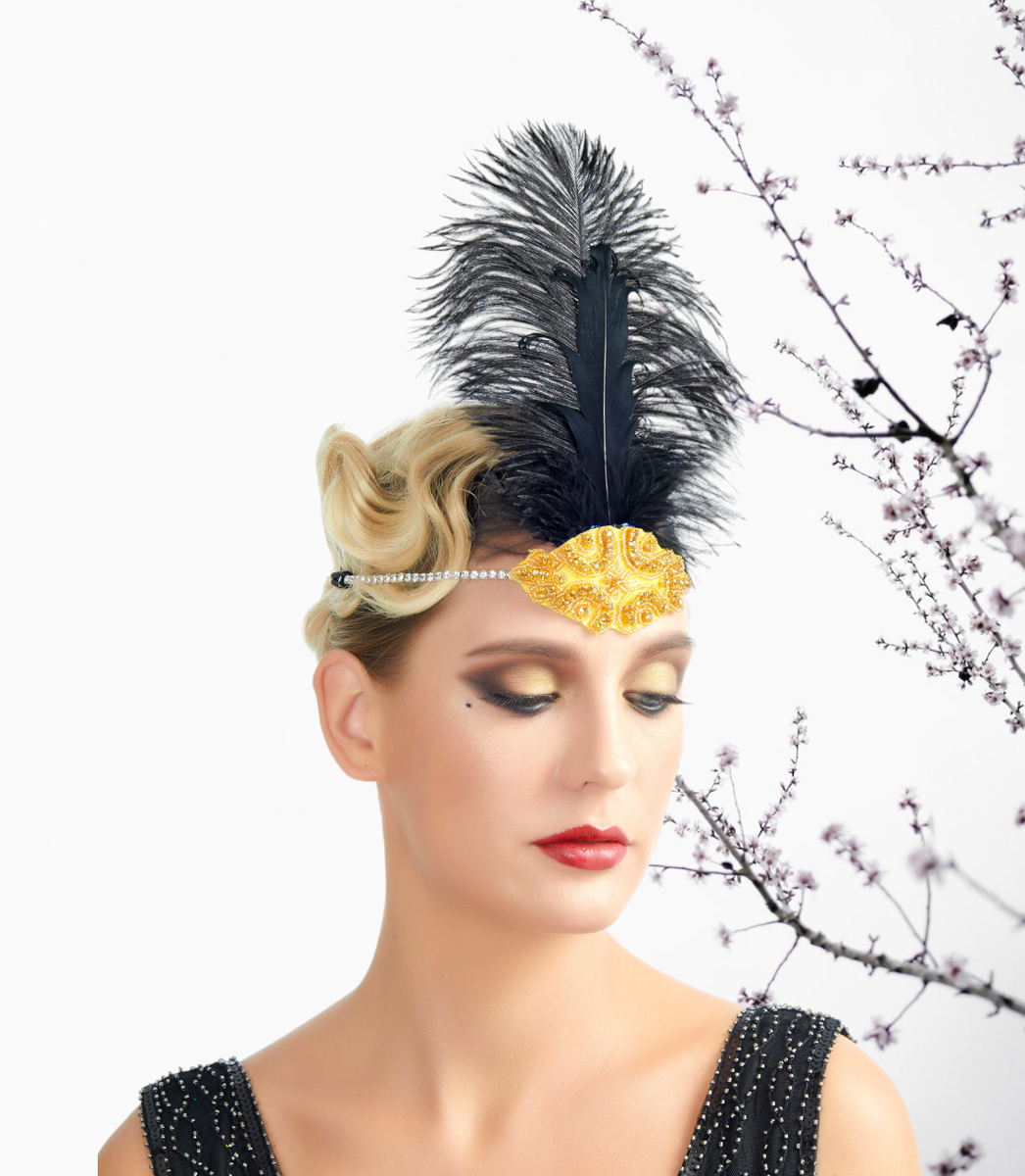 beaded headpiece 1920s