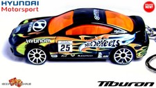 🎁🚦🆕 RARE KEYCHAIN BLACK HYUNDAI TUSCANI/TIBURON CUSTOM Ltd Ed.💕NICE GIFT💕🎁