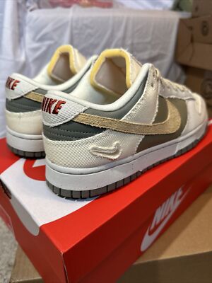 Size 10 Men 11.5 W Nike Dunk Low Cream Light Bone Dark