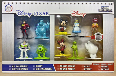 2017 Jada Toys Disney PIXAR Nano Metalfigs Die-cast Metal 10 Pack, Never Used
