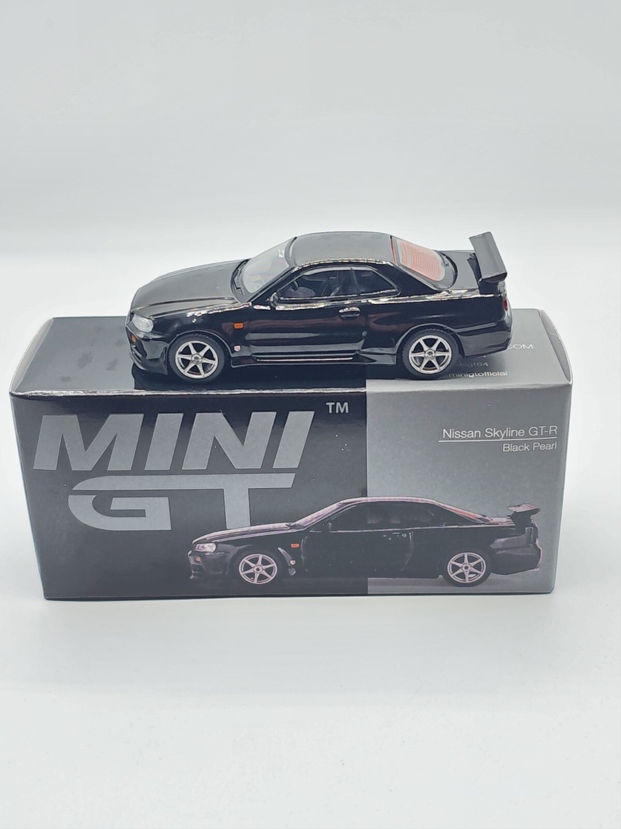 ミニＧＴ NISSAN GT-R BLACK Mini GT 1:64 Nissan Skyline GT-R (R34) V-Spec Black Pearl #570 | eBay