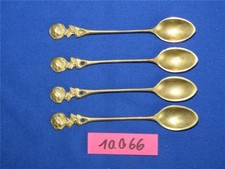 4 x Mosiężna łyżka Łyżka do mokalu Łyżka do herbaty Łyżka ozdobna Długość ok. 105 mm