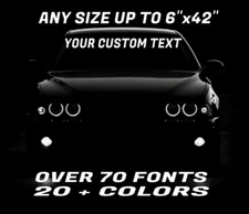 Custom Windshield Lettering 5 x 42 Vinyl Decal Sticker Business Banner Car Truck