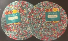 The Pioneer Woman Trivet Vintage Floral Braided Placemat 8.75" - Set Of 2