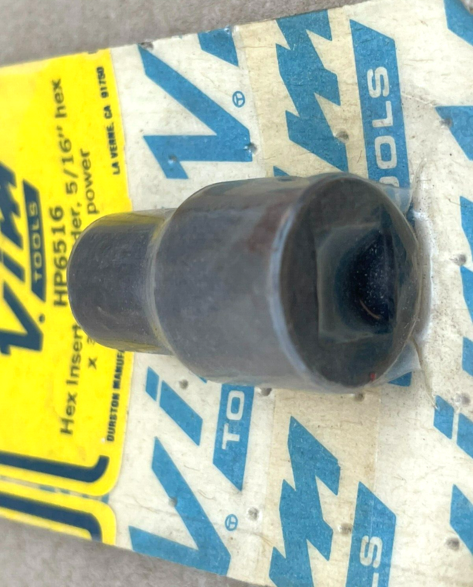 VIM Tools HP6516 Hex Insert Bit Holder, 5/16: Hex x 3/8