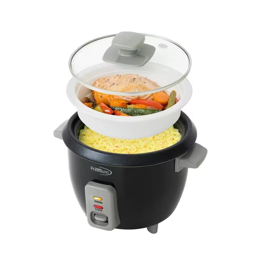 And Rice Steamer Non-stick Cooking Pot 6-cup For All Types O