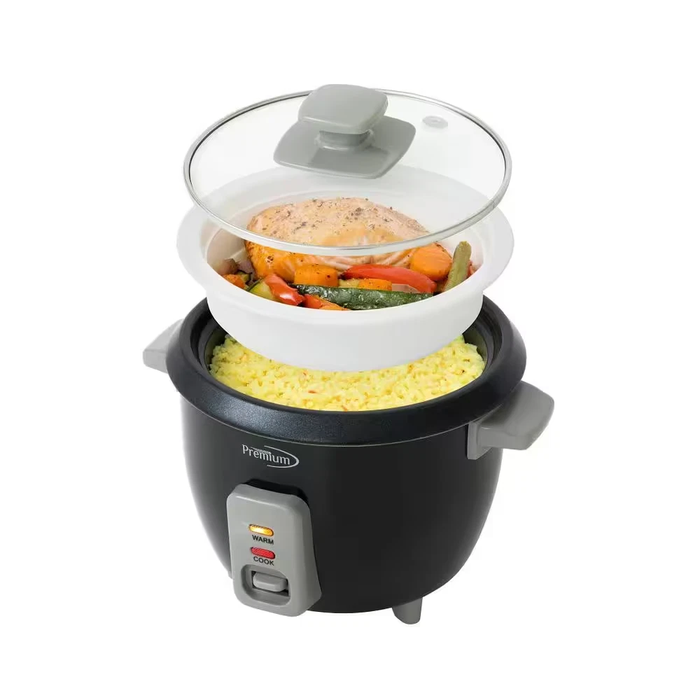 Rice Cooker and Rice Steamer Non-Stick Cooking Pot 6-Cup for All Types of Rice