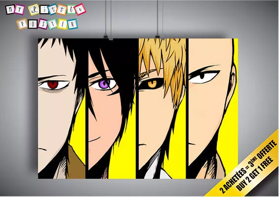 Poster One Punch Man Characters Character Anime Manga Wall Art