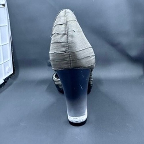"SIMPLY VERA WANG", Gray High Heel Shoes,Lucite Heel, NO SIZE!!PLZ READ!! - Picture 10 of 11