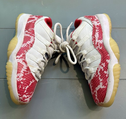 Nike Air Jordan 11 Retro Low Pink Snakeskin 2019 Women's Size 6.5 Sneakers - Picture 9 of 15