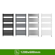 Designer Flat Panel Heated Bathroom Towel Rail Radiator Warmer Heating All Size