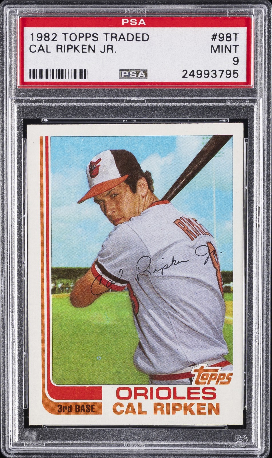 1982 TOPPS TRADED #98T CAL RIPKEN JR. ROOKIE RC PSA 9
