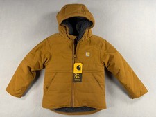 Carhartt Montana Insulated Hooded Jacket Brown Toddler Size 3T NEW