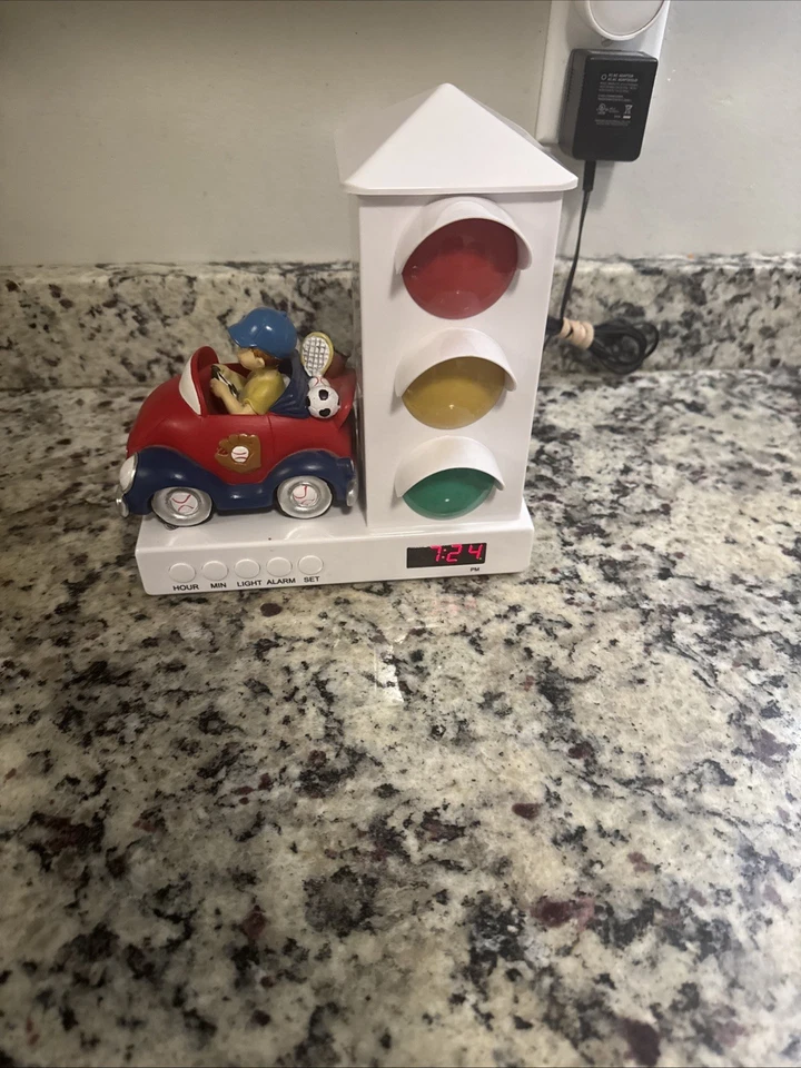 It’s About Time Semáforo Reloj Despertador Niños Mejora del Sueño Niño Coche de Carreras FUNCIONA Foto 3 de 3