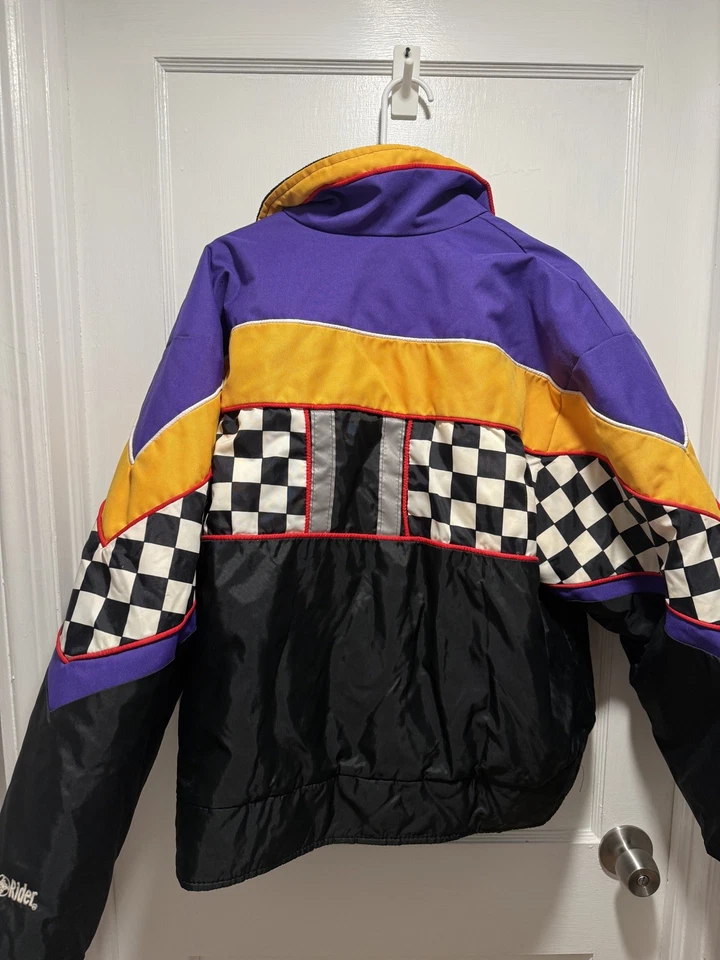 De Colección - Chaqueta de Invierno Sno Rider Talla XL 80 Años 90 Esquí Motos de Nieve Carreras (JT-174) Foto 2 de 4